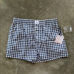 Happily Grey Checkered Shorts